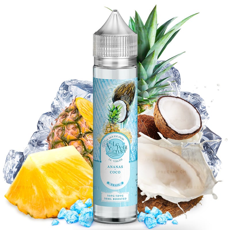 50 ml E-Liquid Ananas Kokos Fresh von Le Petit Verger by Savourea