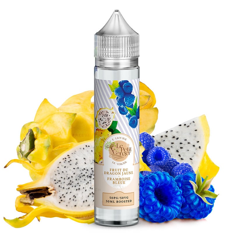 E-liquide 50 ml Fruit du Dragon Jaune Framboise Bleue - Le Petit Verger par Savourea