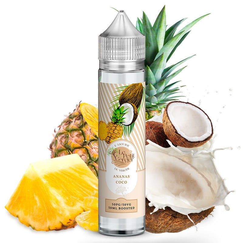 E-Liquid Ananas Kokos - Shortfill Format - Le Petit Verger by Savourea | 50ml