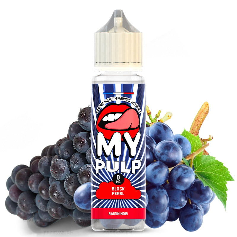 E-Liquide Black Pearl - My Pulp - goût raisin noir et fraicheur