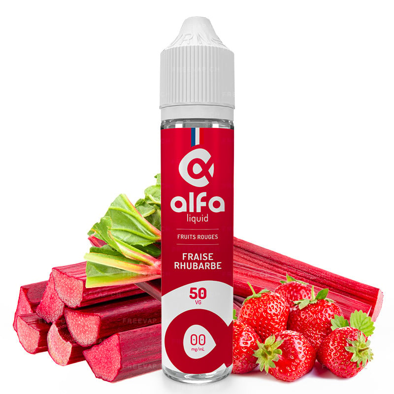 E-Liquid Erdbeere Rhabarber - Rote Früchte - Alfa | 50ml