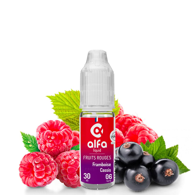 E-Liquid Himbeere Schwarze Johannisbeere - Rote Früchte - Alfa | 10 ml