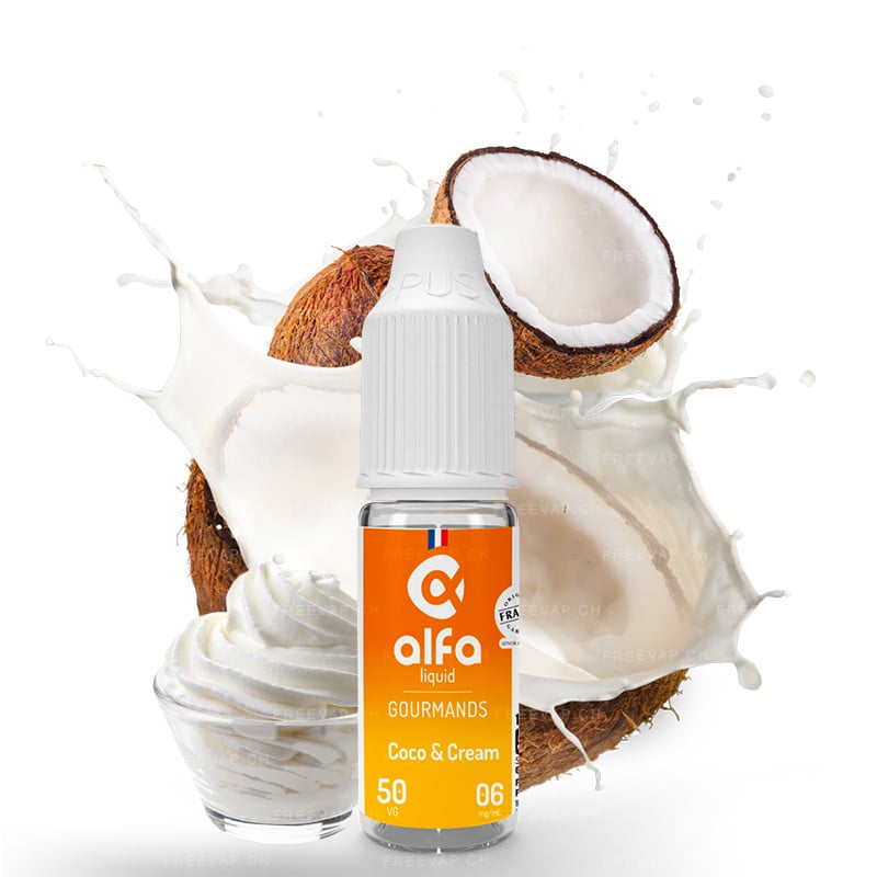 E-Liquid Coco & Cream - Gourmets - Alfa | 10 ml