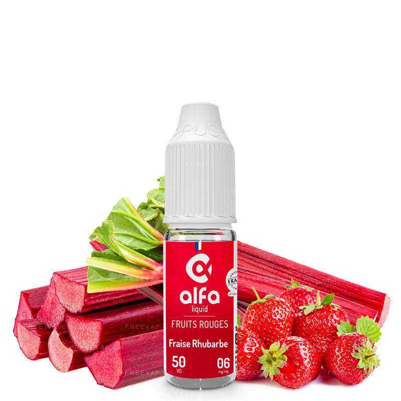 E-Liquid Erdbeere Rhabarber - Rote Früchte - Alfa | 10 ml