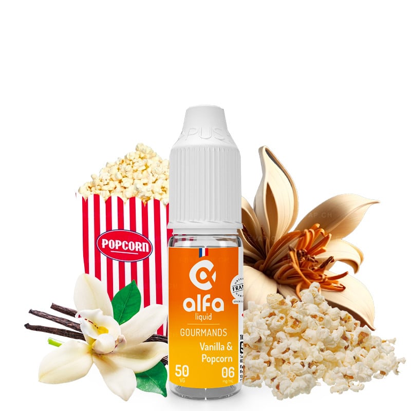 E-Liquid Vanilla & Popcorn - Gourmets - Alfa | 10 ml