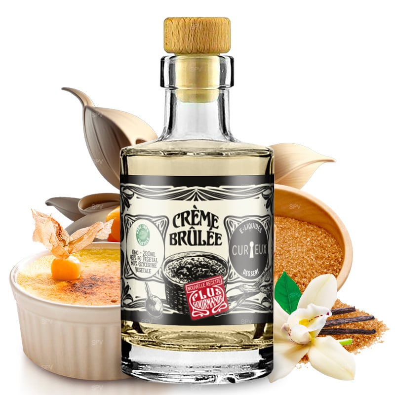 E-liquide crème brulée 200ml desert edition collector by curieux