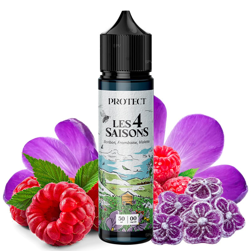 E-liquide Bonbon Framboise Violette - Printemps - Les 4 Saisons by Protect