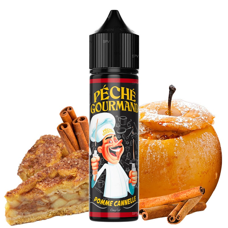 50 ml E-liquid Pomme Cannelle (Apfel Zimt) - Péché Gourmand by O-Jlab