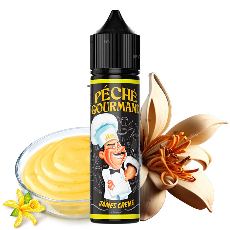 50 ml E-liquid James Crème (Vanillecreme) - Péché Gourmand by O-Jlab