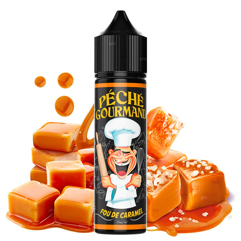 50 ml E-liquid Fou de Caramel (Karamell) - Péché gourmand by O-Jlab