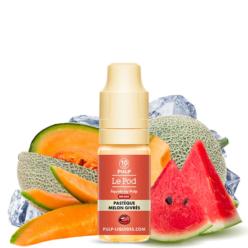 Frostige Wassermelone & Melone - Le Pod by Pulp Nikotinsalze - 10ml