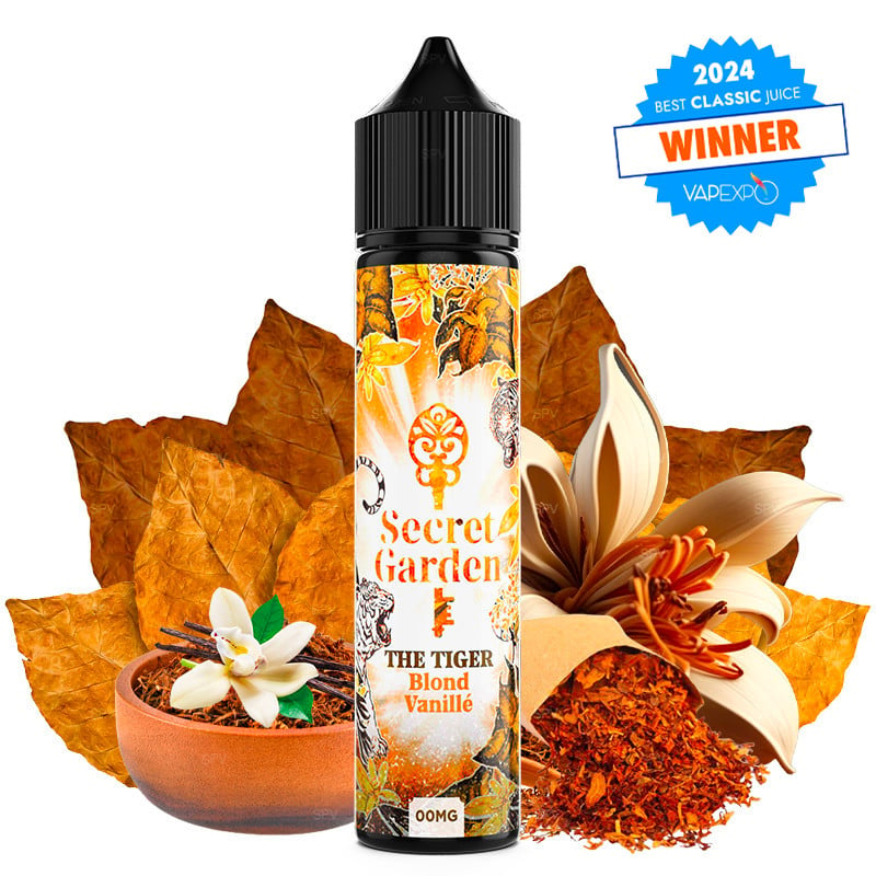 E-liquide The Tiger (classic blond, vanille) - Secret Garden 50 ml