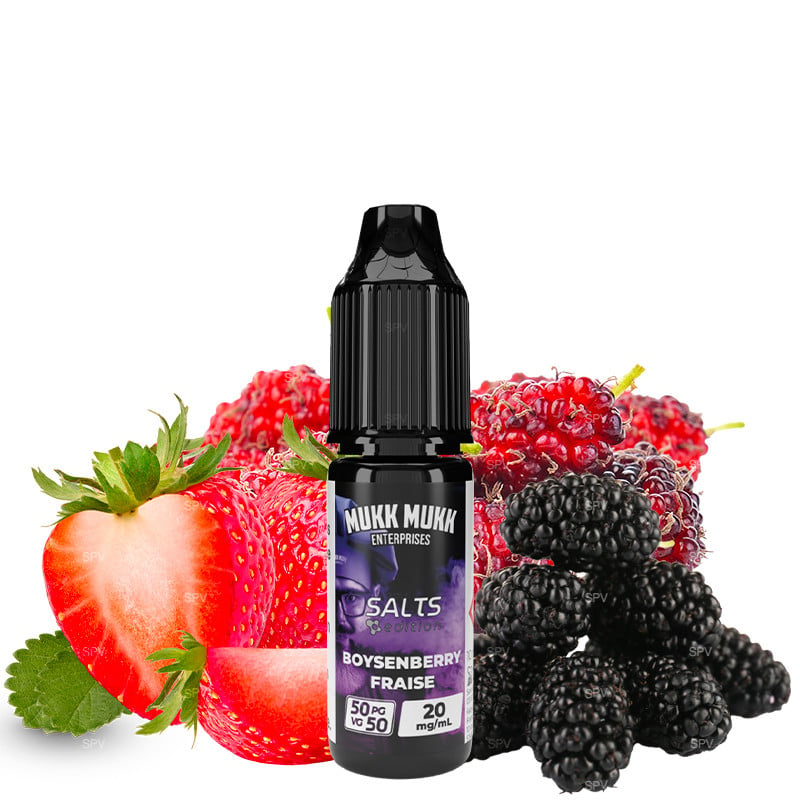 Boyzenberry Fraise - Mukk Mukk - Sels de nicotine - 10ml