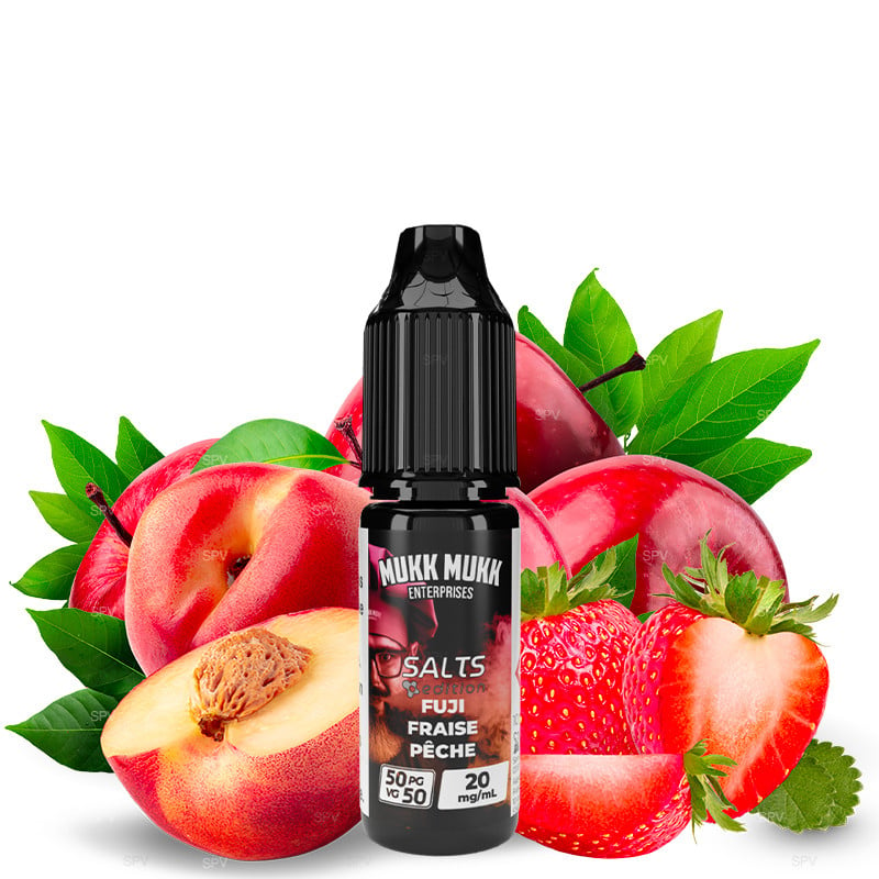 Fuji Fraise pêche - Mukk Mukk - 10ml - sels de nicotine