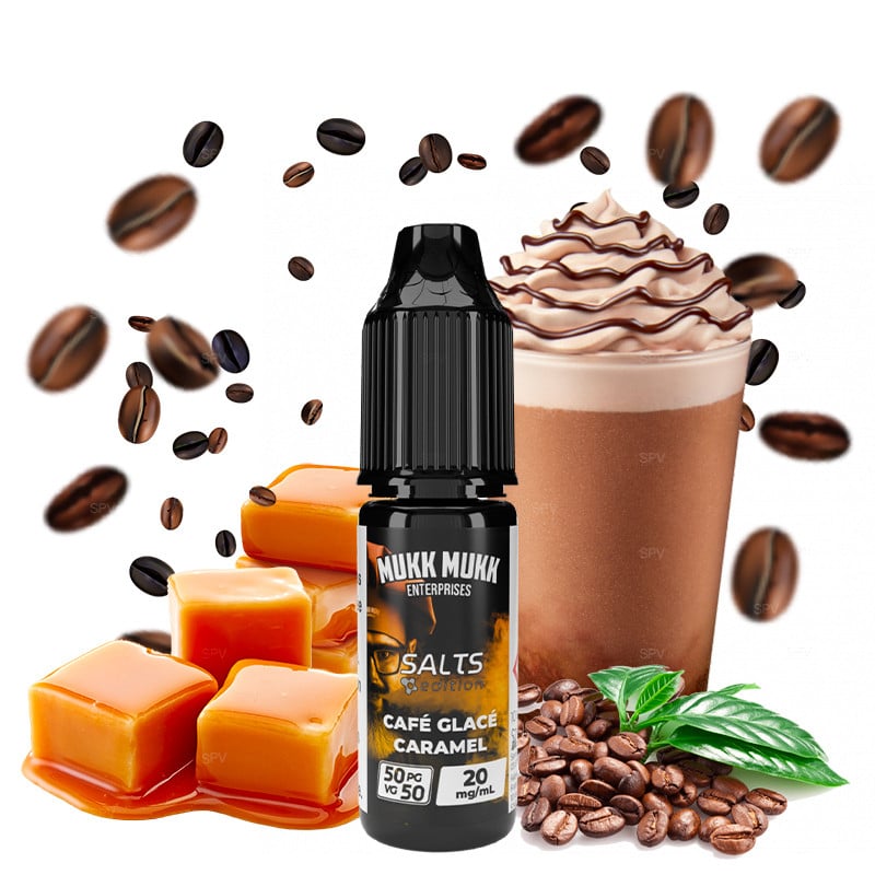 Café Glacé Caramel - Mukk Mukk - Sels de nicotine - 10ml