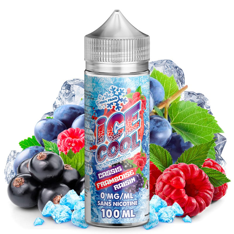 E-liquide Cassis Framboise Raisin - Ice Cool 100 ml