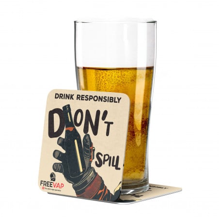 Drink Responsibly coaster | Freevap