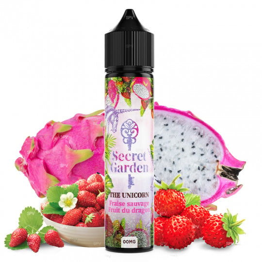 The Unicorn ( Drachenfrucht & Walderdbeere) - Secret Garden by Secret's Lab | 50ml "Shortfill 75ml"