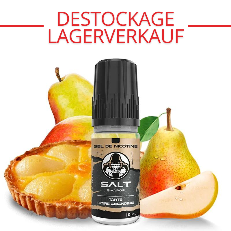 CLEARANCE : Pear Almond Pie - Nicotine salts - Salt E-Vapor | 10 ml - 10 mg