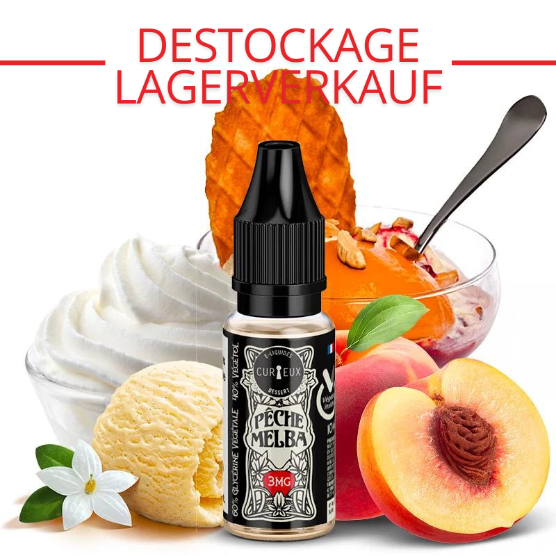 CLEARANCE : Peach Melba - Edition Dessert by Curieux | 10ml - 3 mg