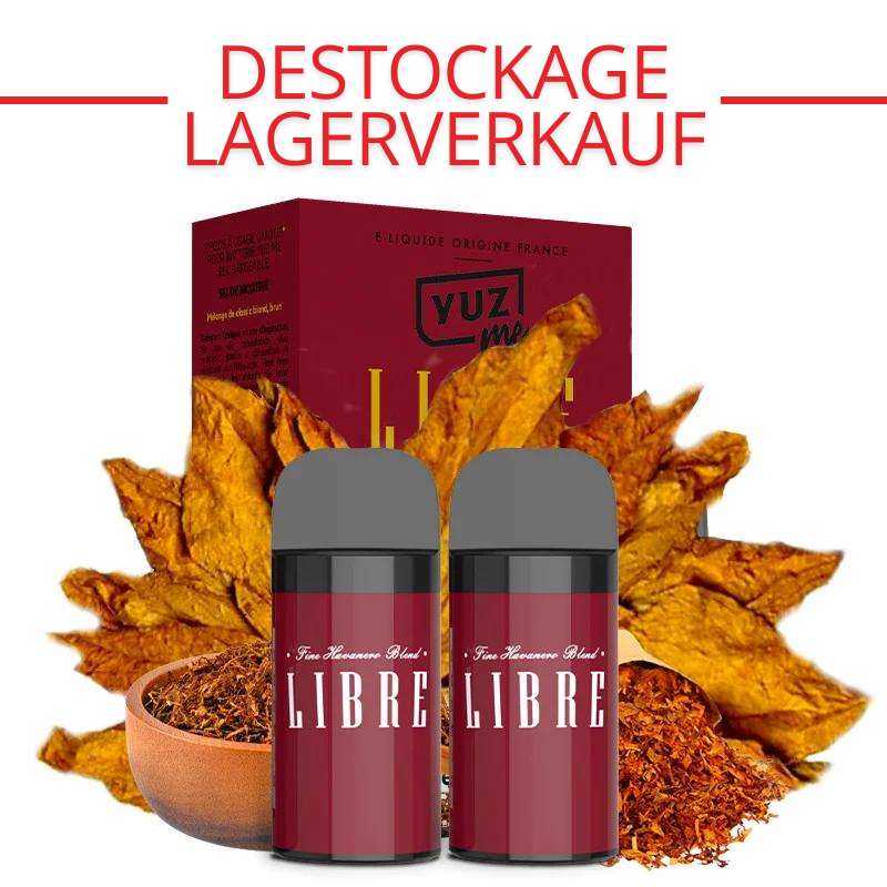 LAGERVERKAUF : Kartuschen Yuz Me - Libre - Yuz by Eliquid France | 2er Pack - 0 mg