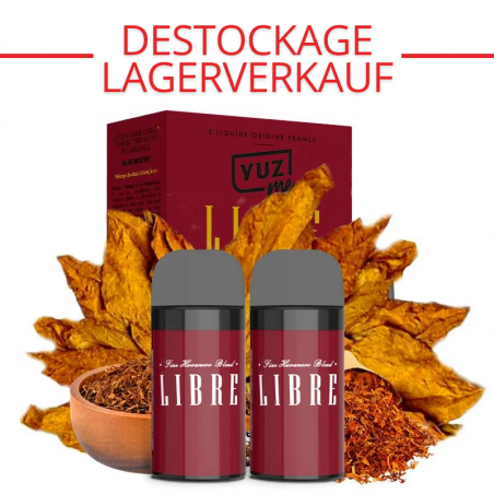 DESTOCKAGE : Cartouches Yuz Me - Libre - Yuz by Eliquid France | Pack x2 - 0 mg