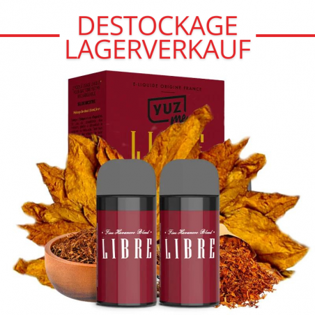 LAGERVERKAUF : Kartuschen Yuz Me - Libre - Yuz by Eliquid France | 2er Pack - 0 mg