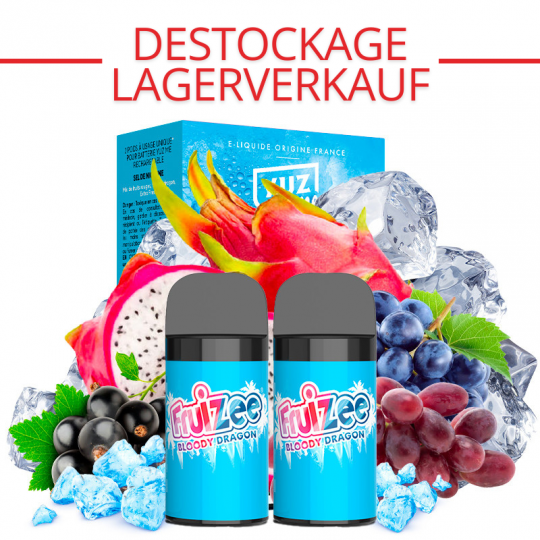 LAGERVERKAUF : Kartuschen Yuz Me - Bloody Dragon - Yuz by Eliquid France | 2er Pack - 20 mg