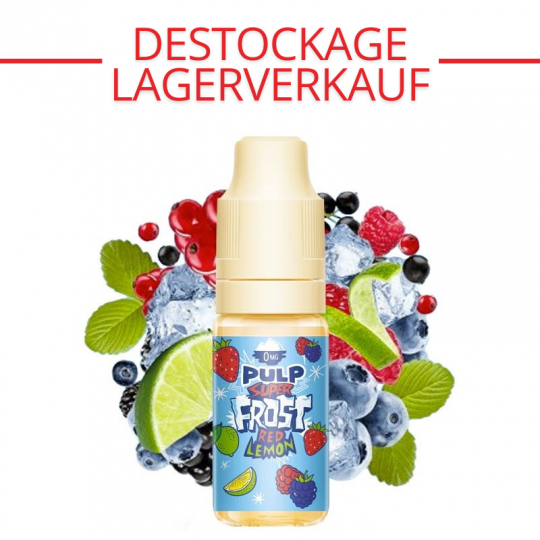 DESTOCKAGE : Red Lemon - Super Frost - Frost & Furious By Pulp | 10ml - 3 mg