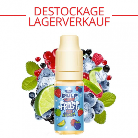 LAGERVERKAUF : Red Lemon - Super Frost - Frost & Furious By Pulp | 10ml - 3 mg