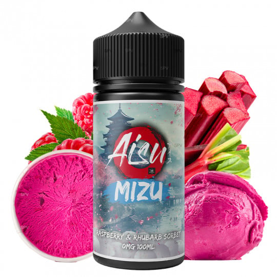 Raspberry & Rhubarb Sorbet - Aisu Mizu by Zap! Juice | 100 ml in 120 ml