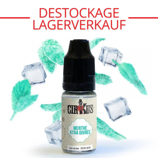 DESTOCKAGE : Menthe Xtra Givrée - CirKus Authentic - VDLV | 10ml - 0 mg