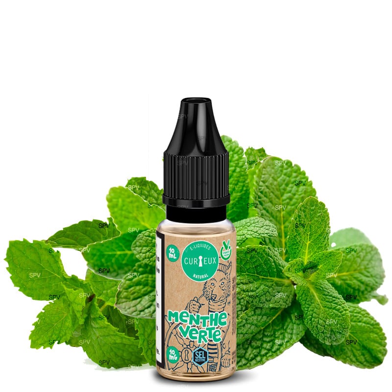 E-Liquid Grüne Minze - Nikotinsalze - Édition Natural by Curieux