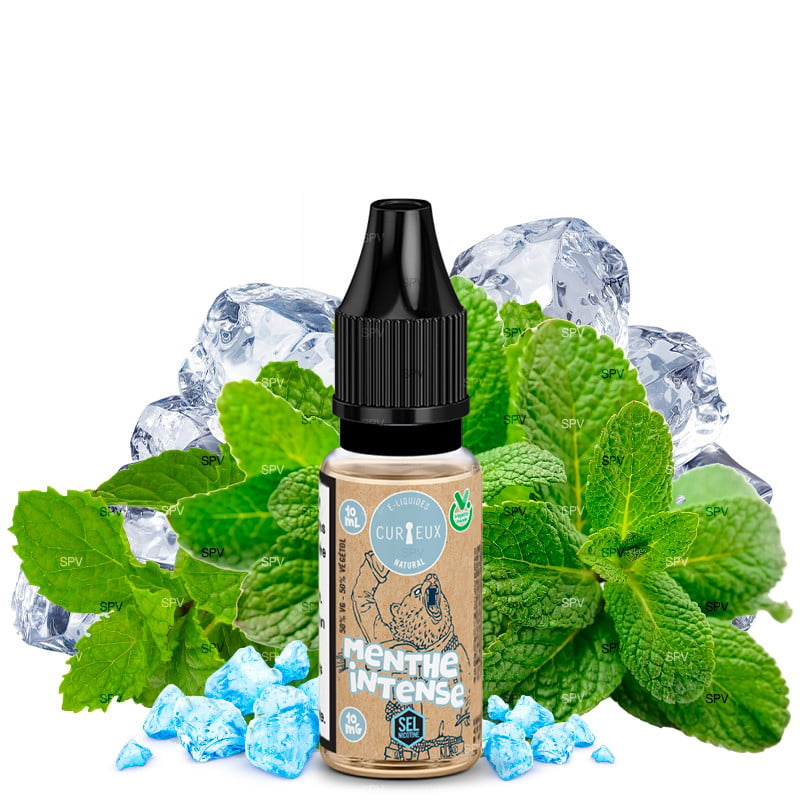 E-Liquid Intensive Minze - Nikotinsalze - Édition Natural by Curieux | 10ml