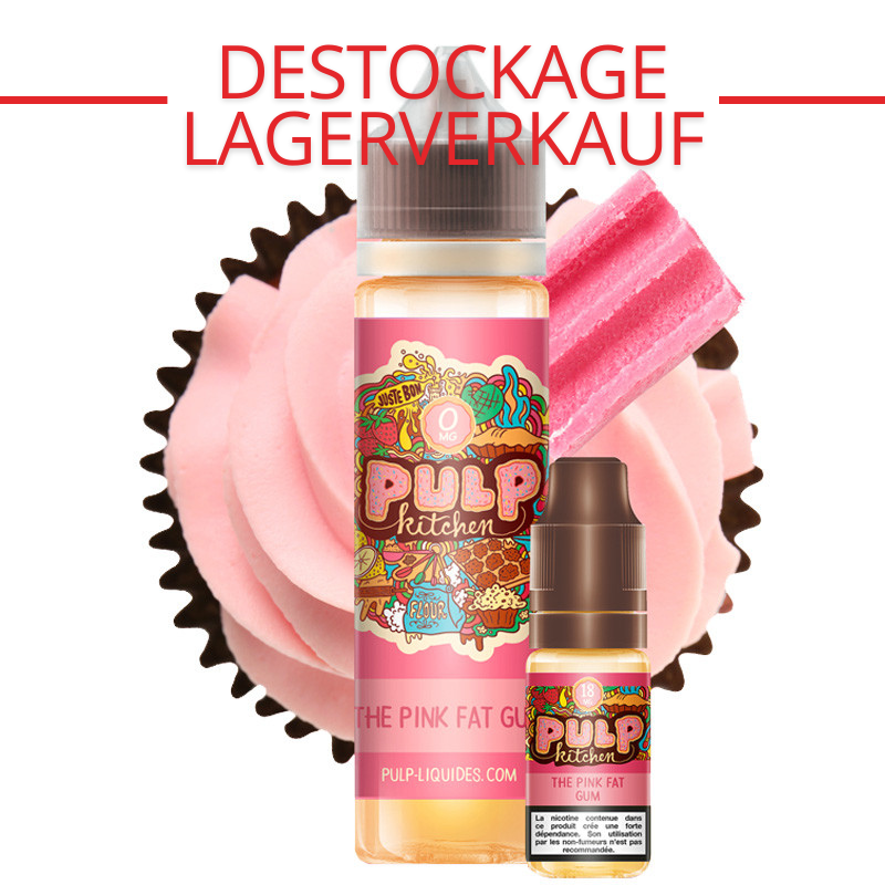 DESTOCKAGE : The Pink Fat Gum - Pulp Kitchen by Pulp | 60ml avec nicotine - 3 mg