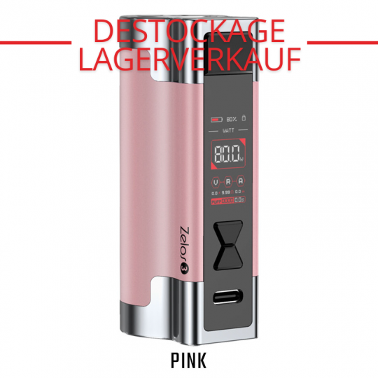 LAGERVERKAUF : Akkuträger Zelos 3 - Aspire - Rosa