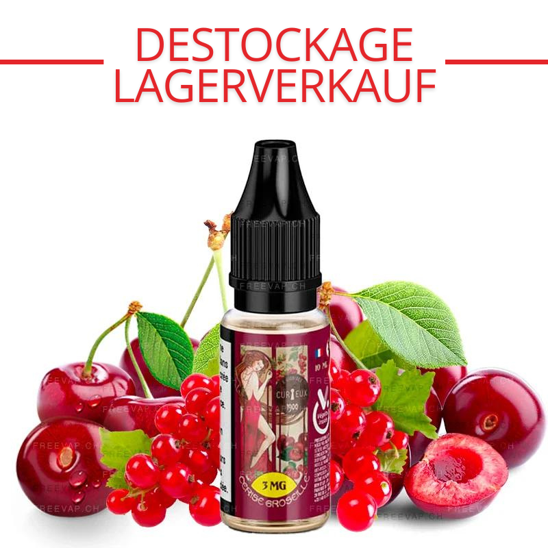 DESTOCKAGE : Cerise Groseille - Édition 1900 by Curieux | 10ml - 12 mg