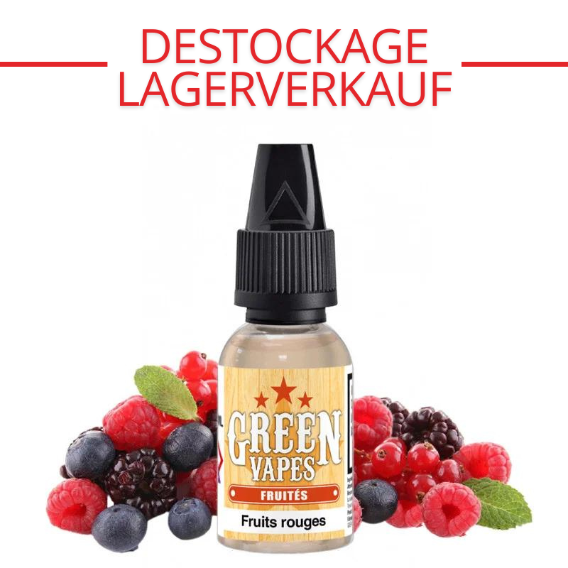 LAGERVERKAUF : Rote Früchte - Green Vapes | 10ML - 3 mg