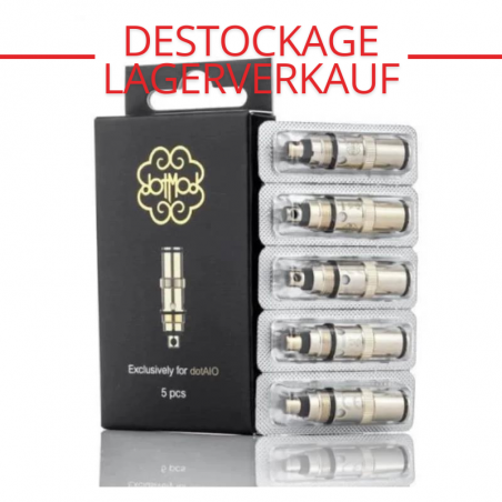 LAGERVERKAUF : Verdampferköpfe dotAIO - BVC - dotMod | 5er-Pack - 1,2 Ohm