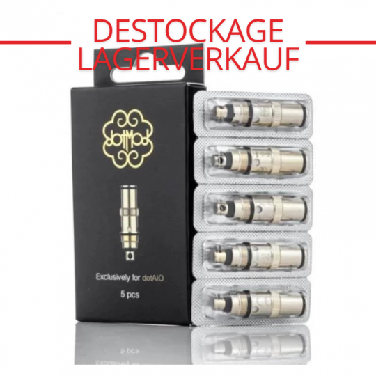 CLEARANCE : DotAIO Coils - BVC - dotMod | Pack x5 - 1,2 ohm