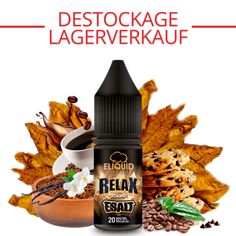 LAGERVERKAUF : Relax - Nikotinsalze - Esalt von Eliquid France | 10ml - 10 mg