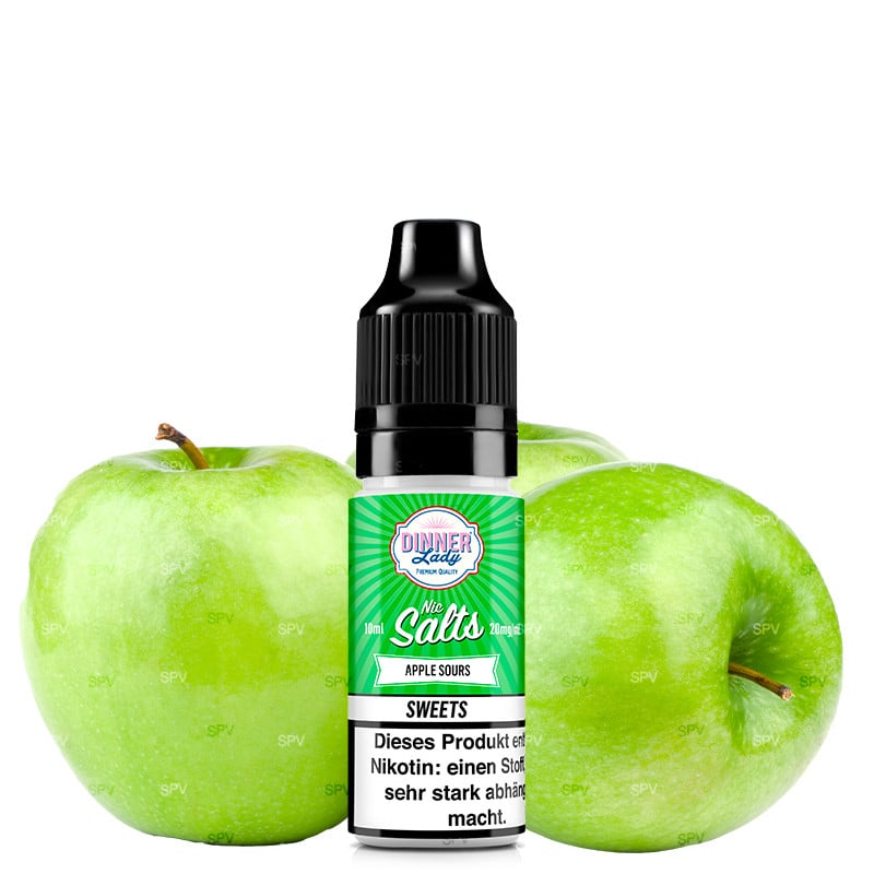 Apple Sours - Nicotine Salts - Dinner Lady | 10 ml