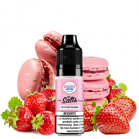 Strawberry Macaroon - Sels de nicotine - Dinner Lady | 10ml