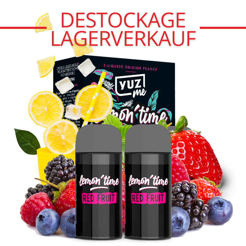 DESTOCKAGE : Cartouches Yuz Me - Red Fruit - Yuz by Eliquid France | Pack x2 - 0 mg