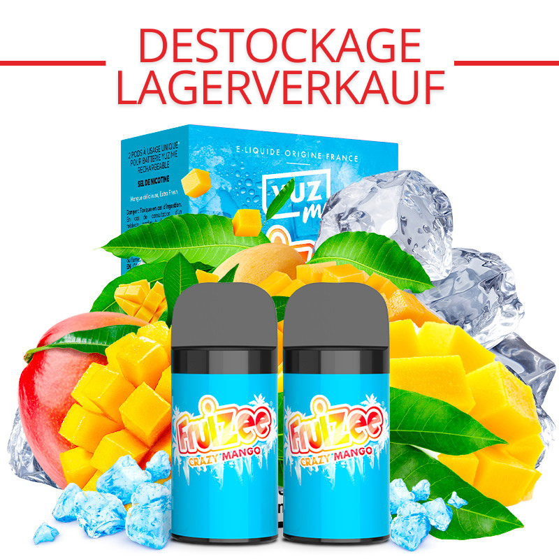 LAGERVERKAUF : Kartuschen Yuz Me - Crazy Mango - Yuz by Eliquid France | 2er Pack - 0 mg