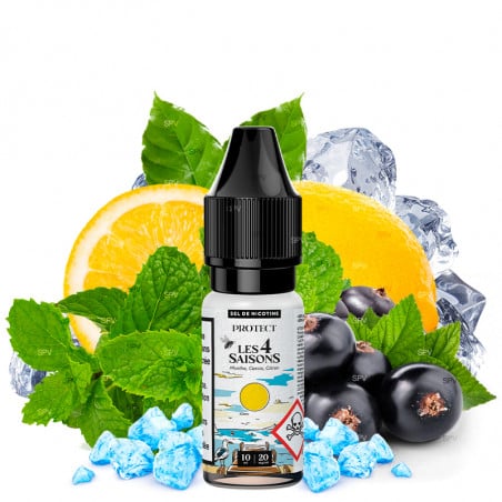 Menthe Cassis Citron (Sels de nicotine) - Été - Les 4 Saisons by Protect | 10ml