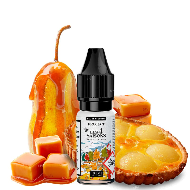 Tartelette Poire Caramel (Sels de nicotine) - Automne - Les 4 Saisons by Protect