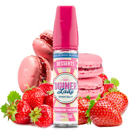 Strawberry Macaroon - Shortfill-Format - Dinner Lady | 50 ml