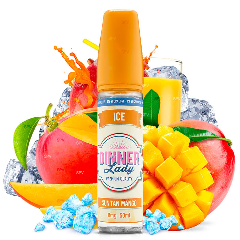 E-liquid Sun Tan Mango Ice - Shortfill format - Dinner Lady