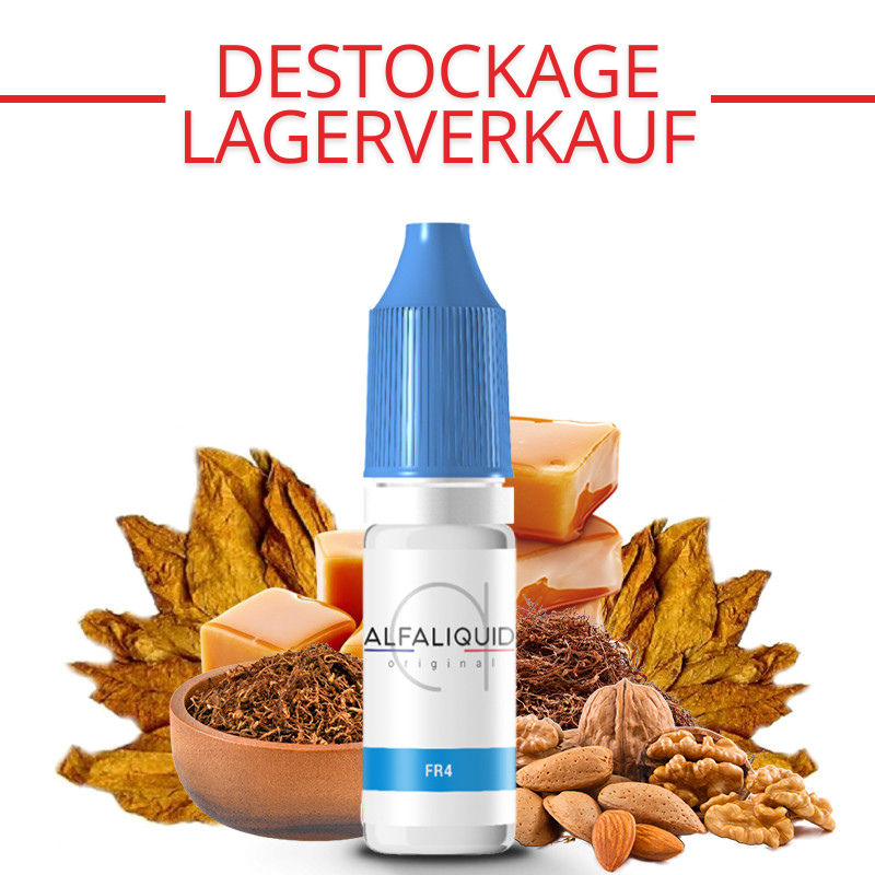 E-Liquide FR-4 saveurs classique blond et caramel - Alfaliquid